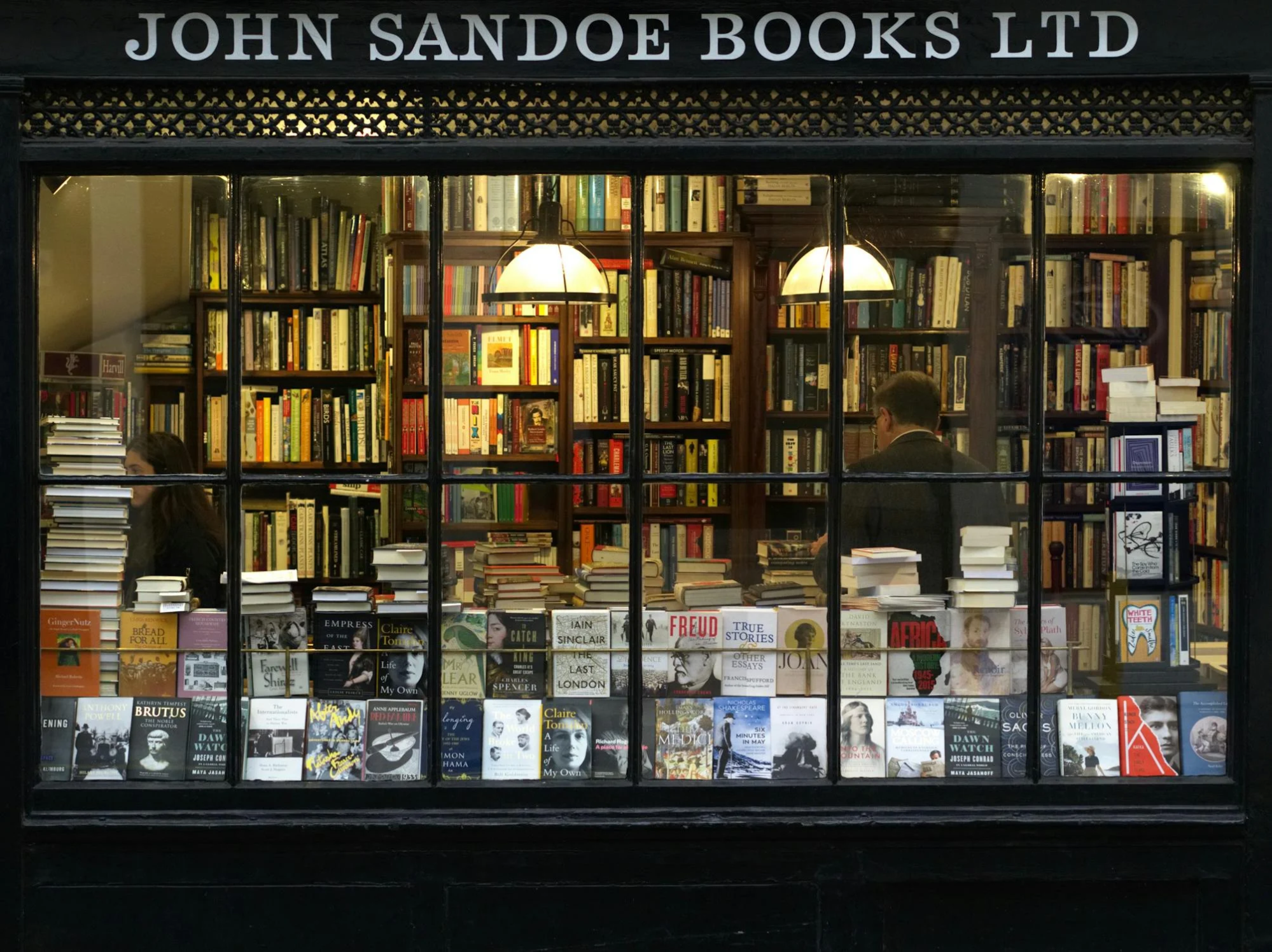 assorted books in a bookstore